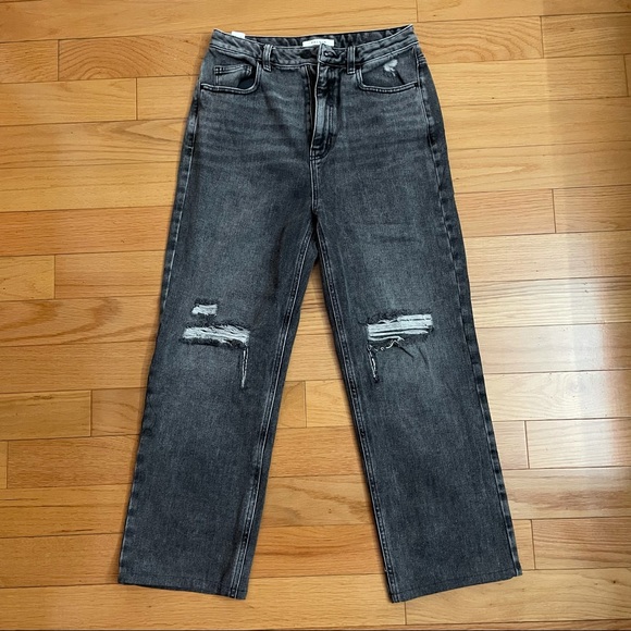 Pacsun black grey washed dad jeans - Picture 2 of 4